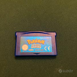 Pokemon Zaffiro Game Boy Advance gba Pal Esp Origi