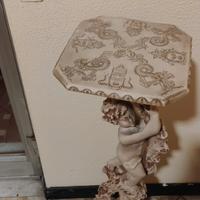 Piedistallo porta vaso in marmo