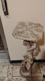 Piedistallo porta vaso in marmo