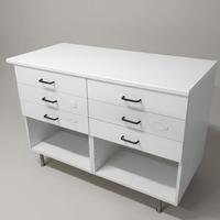 mobile bianco con cassetti