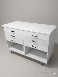 mobile bianco con cassetti