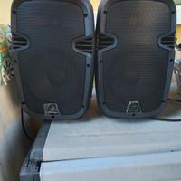 Casse attive 8" con media player, bluetooth, 240 W