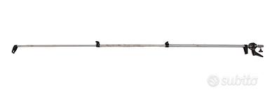 Asta telescopica in alluminio con snodo attacco F.