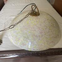 Lampadario in vetro colorato  spesso