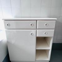 mobile bagno legno laccato vintage anni 90/ 00