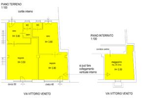Negozi centralissimi con parcheggio antistante