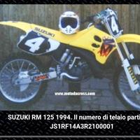 Ricambi suzuki rm anno 94