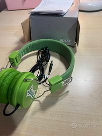 Cuffie colorate carine con adesivo sprite