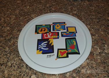 Vassoio Ugo Nespolo Vintage da collezione 