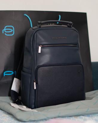 Zaino Piquadro in pelle Blu Nuovo