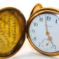 "Waltham" esclusivo savonette Gold Double 1900