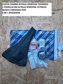 Pomello + cuffia pelle punto sporting