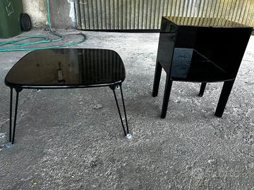Tavolino Sandra Kragnert e comodino Kartell Ghost