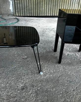 Tavolino Sandra Kragnert e comodino Kartell Ghost