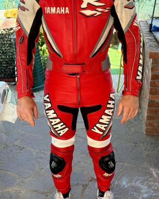 Tuta da moto in pelle Yamaha