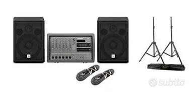 IMPIANTO PA - MIXER AMPLIFICATO CON CASSE