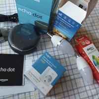 Alexa 3rd Gen + 4 Accessori Domotica Wi-Fi