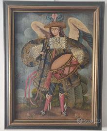 Quadro Arcangelo Gabriele Scuola Cuzco Ande Perù