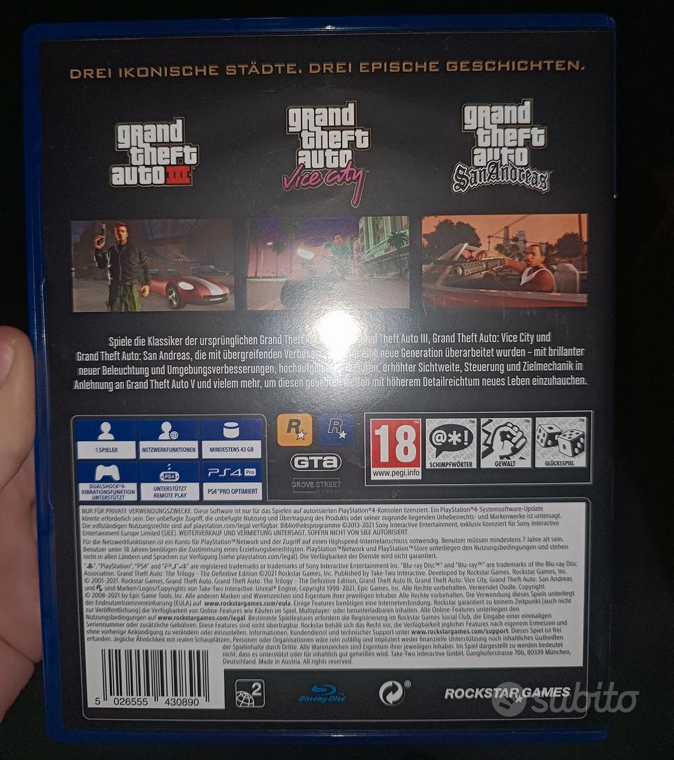 Grand Theft Auto PS4 The Trilogy - Console e Videogiochi In vendita a Napoli