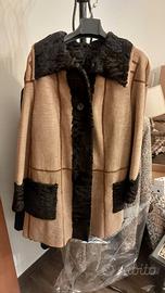 Cappotto vero camoscio donna