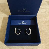Orecchini Swarovski Exist Cerchio Argento Nuovi