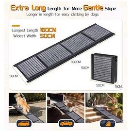 Rampa per cani in alluminio  180 x 50 cm