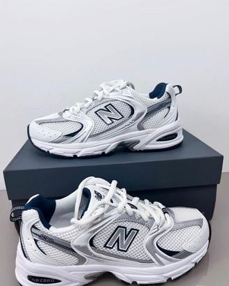 New Balance 530 Bianche Argento 38 Nuove Unisex