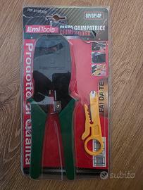 climpatrice pinza ethernet rj45 e telefono