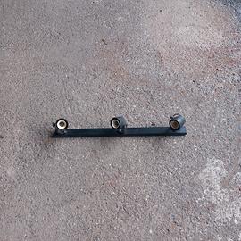 Lampadario vintage Stilplast 3 faretti nero