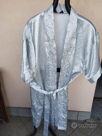 Vestaglia Elegante con ricami effetto Raso Tg XL