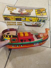 NAVE PIRATA CAPITANO KIDD IN LATTA A BATTERIA