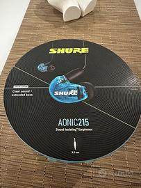 Cuffie in ear Shure Aonic 215 azzurre - nuove