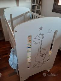 Culla Micuna con cassettiera fasciatoio bagnetto