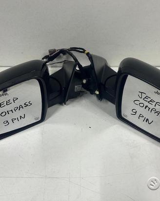Specchietto retrovisore sx dx jeep compass 9 pin