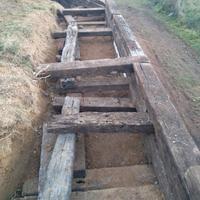 Traversine ferroviarie treno