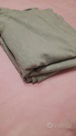 coppia di tende verde salvia