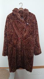 Cappotto Pancaldi pelliccia sintetica multicolor