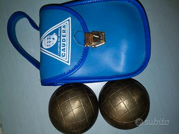CAUDERA bocce anni '70 con custodia originale 