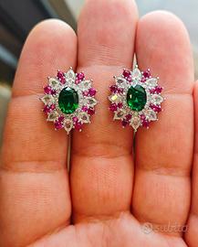 Orecchini vintage con zirconi