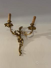 Candelabri in ottone da parete (applique)