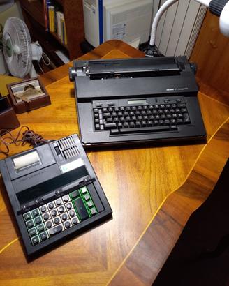 Macchina da scrivere e calcolatrice olivetti