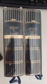 Coppia di volumi di Ernest Emingway