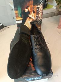 scarpe da ballo n. 41 in vitello nero suola bu