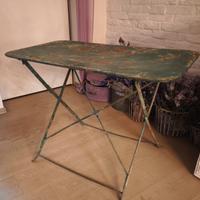 Tavolo francese in ferro richiudibile 