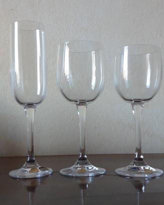 Servizio bicchieri in cristallo Bohemia Cristal