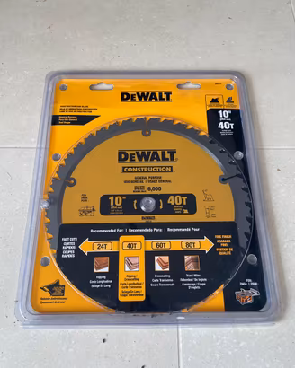 Disco sega 254mm DEWALT NUOVO