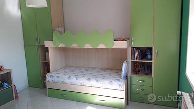 Cameretta letto a castello salvaspazio