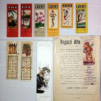 Segnalibri fila fiori d'italia paesaggi d'italia