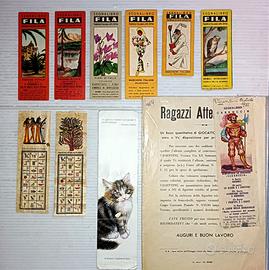 Segnalibri fila fiori d'italia paesaggi d'italia