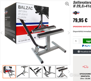 Sollevatore Moto Con base ad H - BALZAC H 29,5>41c